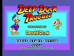 Deep Duck Trouble Starring Donald Duck Title Screen